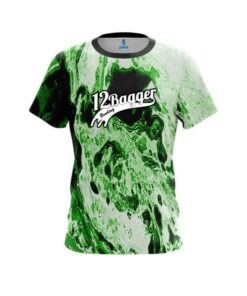 12 Bagger Marble Green CoolWick Bowling Jersey
