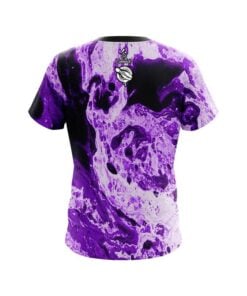 Alternative view of 12Bagger Marble Purple CoolWick Bowling Jersey