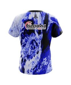 Alternative view of 900 Global Marble Blue CoolWick Bowling Jersey