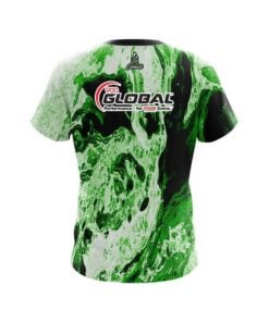Alternative view of 900 Global Marble Green CoolWick Bowling Jersey