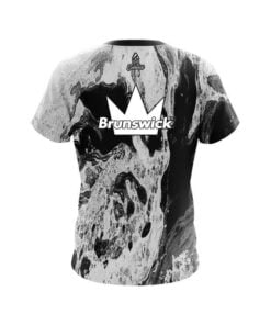 Alternative view of Brunswick Marble Black CoolWick Bowling Jersey