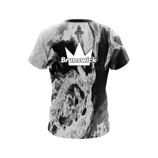 Brunswick Marble Black CoolWick Bowling Jersey - Image 2