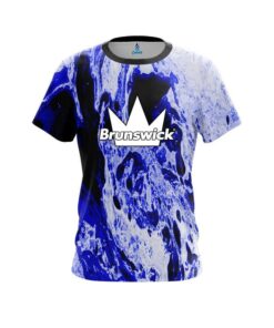Brunswick Marble Blue CoolWick Bowling Jersey