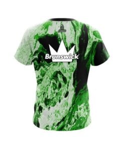 Alternative view of Brunswick Marble Green CoolWick Bowling Jersey