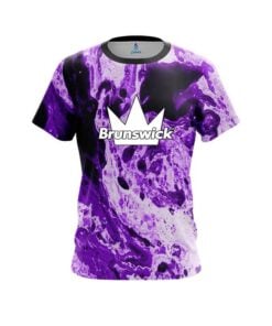 Brunswick Marble Purple CoolWick Bowling Jersey
