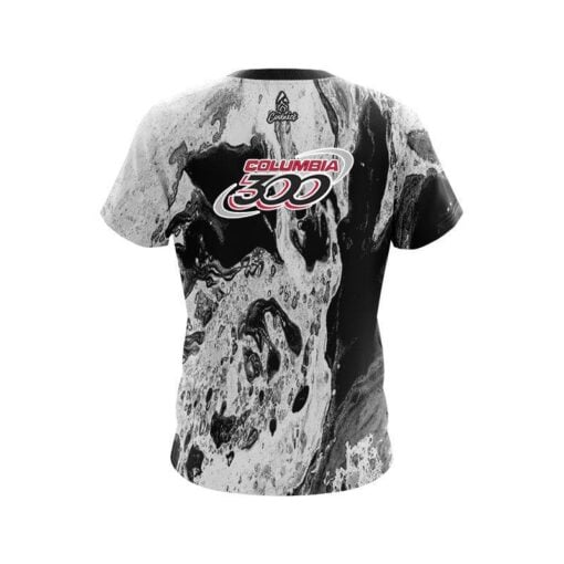 Columbia 300 Marble Black CoolWick Bowling Jersey - Image 2
