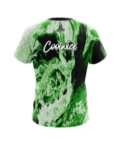 Alternative view of Coolwick Marble Green CoolWick Bowling Jersey