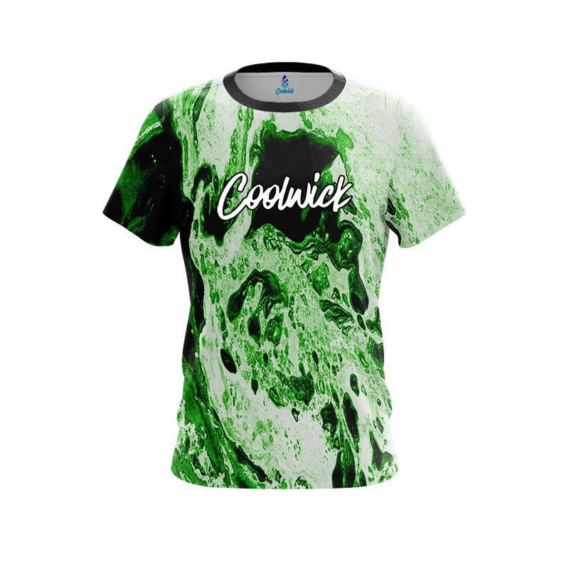 Coolwick Marble Green CoolWick Bowling Jersey