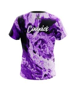 Alternative view of Coolwick Marble Purple CoolWick Bowling Jersey