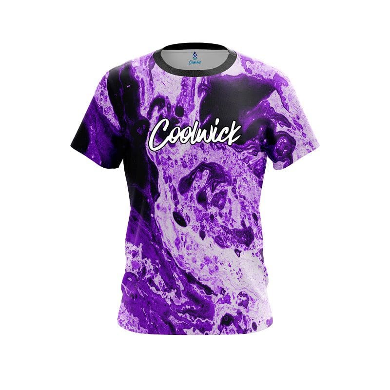 Coolwick Marble Purple CoolWick Bowling Jersey