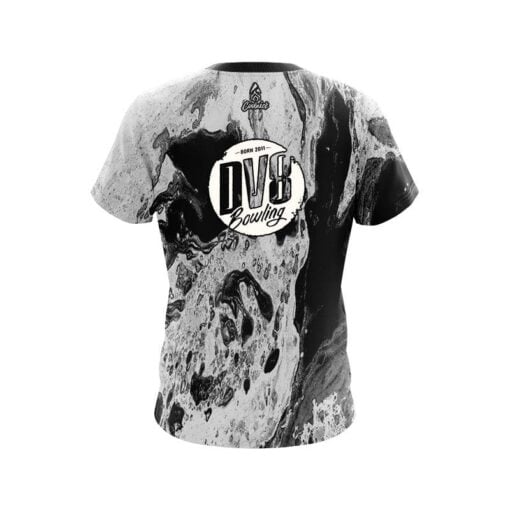 DV8 Marble Black CoolWick Bowling Jersey - Image 2