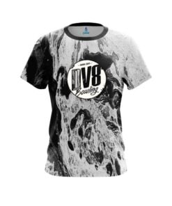 DV8 Marble Black CoolWick Bowling Jersey