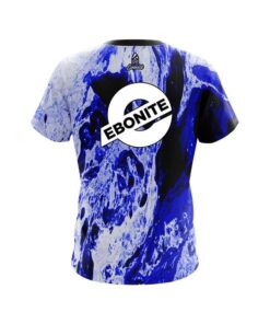 Alternative view of Ebonite Marble Blue CoolWick Bowling Jersey