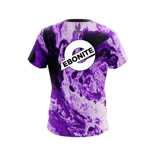 Ebonite Marble Purple CoolWick Bowling Jersey - Image 2