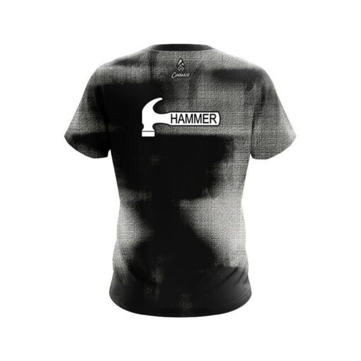 Hammer Canvas Black White CoolWick Bowling Jersey - Image 2