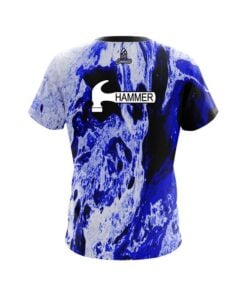 Alternative view of Hammer Marble Blue CoolWick Bowling Jersey
