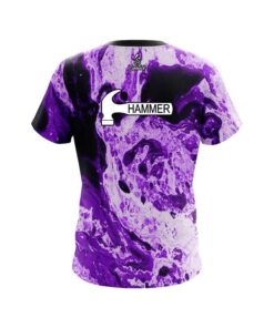 Alternative view of Hammer Marble Purple CoolWick Bowling Jersey
