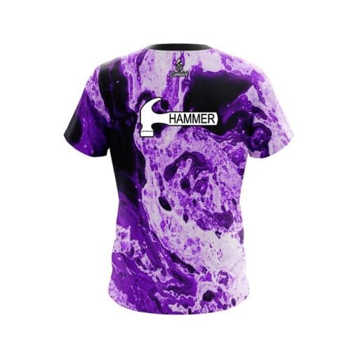 Hammer Marble Purple CoolWick Bowling Jersey - Image 2