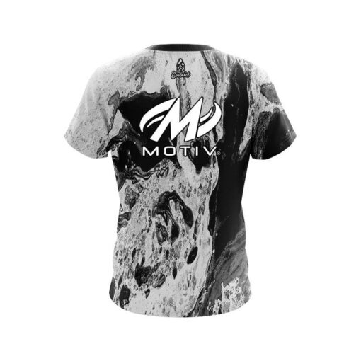 Motiv Marble Black CoolWick Bowling Jersey - Image 2