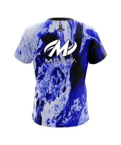 Alternative view of Motiv Marble Blue CoolWick Bowling Jersey