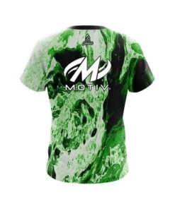 Alternative view of Motiv Marble Green CoolWick Bowling Jersey