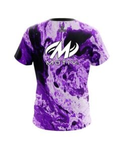Alternative view of Motiv Marble Purple CoolWick Bowling Jersey