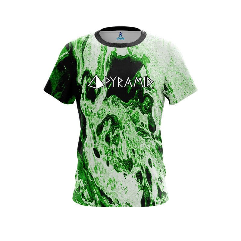 Pyramid Marble Green CoolWick Bowling Jersey