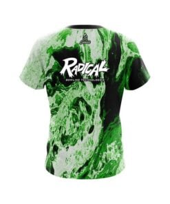 Alternative view of Radical Marble Green CoolWick Bowling Jersey