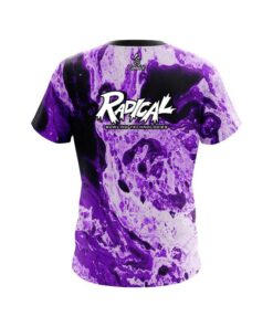 Alternative view of Radical Marble Purple CoolWick Bowling Jersey