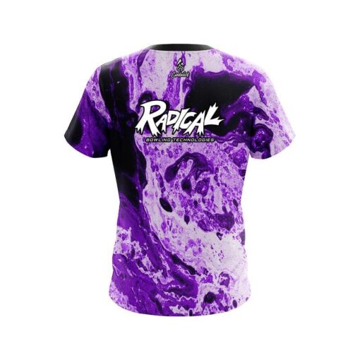 Radical Marble Purple CoolWick Bowling Jersey - Image 2