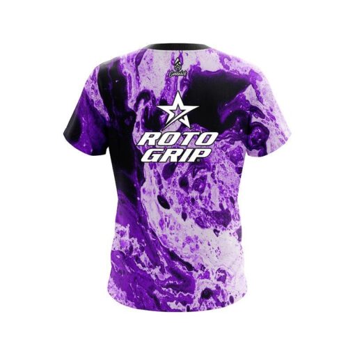 Roto Grip Marble Purple CoolWick Bowling Jersey - Image 2