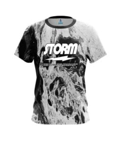 Storm Marble Black CoolWick Black Bowling Jersey