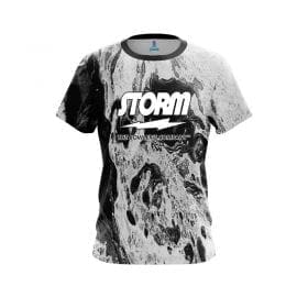Storm Marble Black CoolWick Black Bowling Jersey