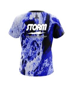 Alternative view of Storm Marble Blue CoolWick Bowling Jersey