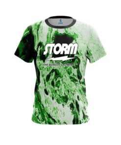 Storm Marble Green CoolWick Bowling Jersey