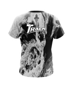 Alternative view of Track Black Marble CoolWick Bowling Jersey