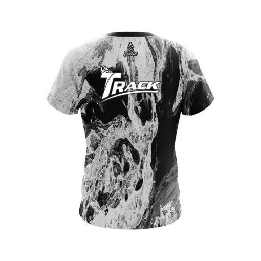 Track Black Marble CoolWick Bowling Jersey - Image 2