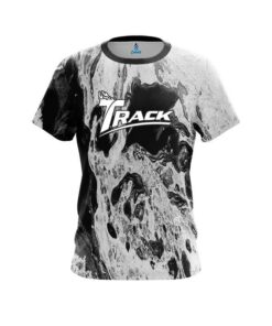 Track Black Marble CoolWick Bowling Jersey