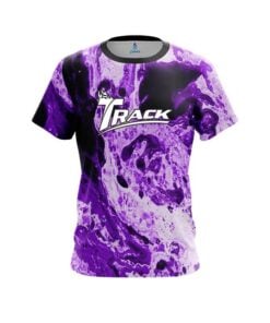 Track Purple Marble CoolWick Bowling Jersey