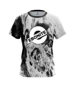 Ebonite Marble Black CoolWick Bowling Jersey