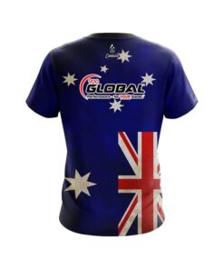 Alternative view of 900 Global Australian Flag  CoolWick Bowling Jersey