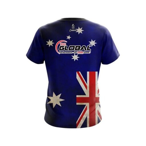 900 Global Australian Flag  CoolWick Bowling Jersey - Image 2