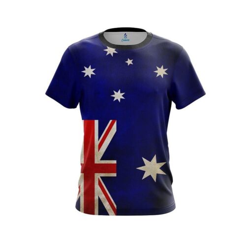 Plain Australian Flag CoolWick Bowling Jersey