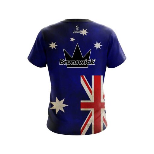 Brunswick Australian Flag  CoolWick Bowling Jersey - Image 2