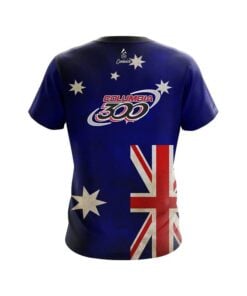 Alternative view of Columbia 300 Australian Flag  CoolWick Bowling Jersey