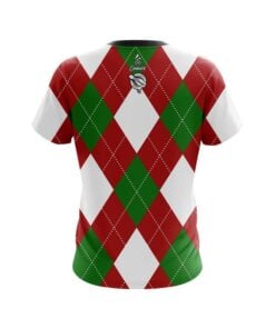 Alternative view of Will Geter Kings Court Argyle Red  CoolWick Bowling Jersey