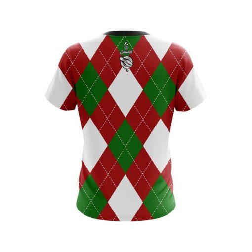 Will Geter Kings Court Argyle Red  CoolWick Bowling Jersey - Image 2