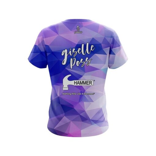 Hammer Giselle Poss CoolWick Purple Ice Bowling Jersey - Image 2