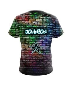 Alternative view of Stefanie Johnson Roto Grip Graffiti Rainbow CoolWick Bowling Jersey