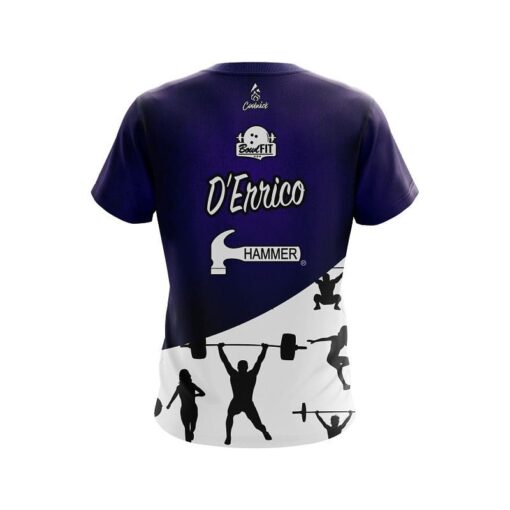 Heather D'Errico Hammer Weightlifting Replica CoolWick Bowling Jersey - Image 2